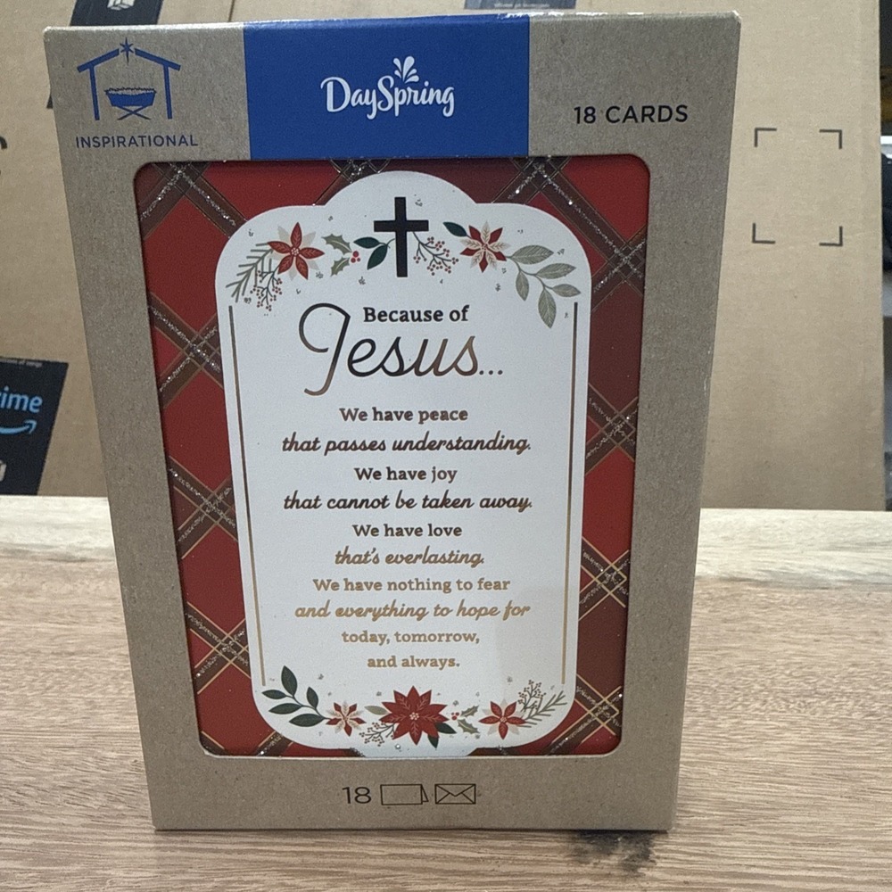 Dayspring Inspirational Christmas Cards 18 Cards and Envelopes New